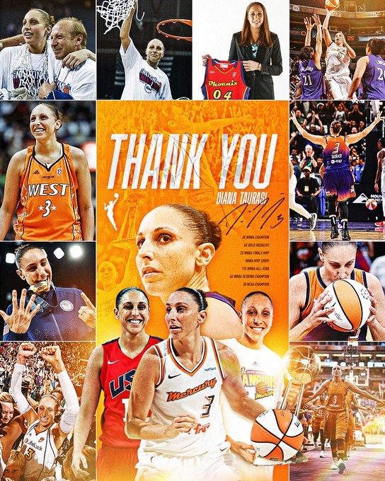 传奇落幕！WNBA巨星陶乐西宣布退役 结束20年职业生涯